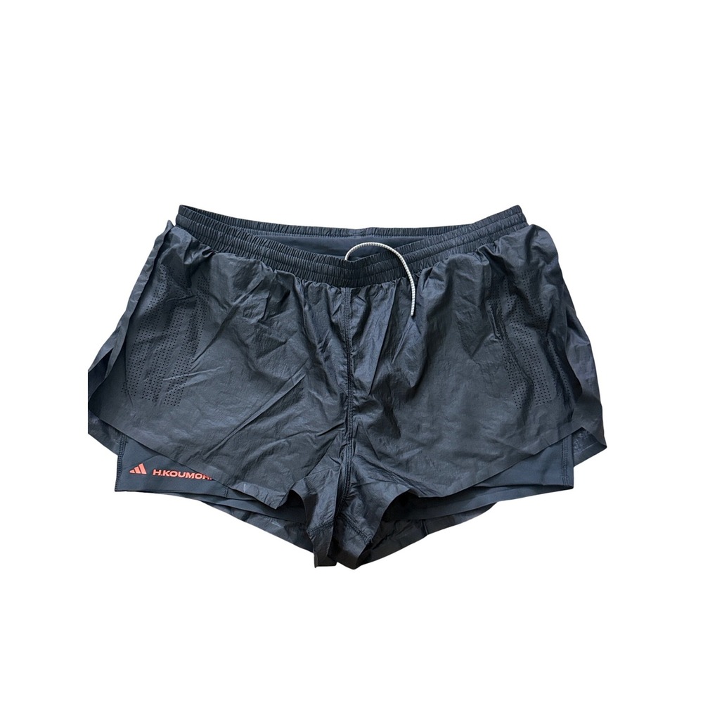 Adidas H.Koumori 2-in-1 Running Shorts Womens Large Black ADI365 JY4086 NWT